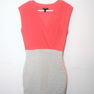 Express Dress Sleeveless V-neck Wrap Size